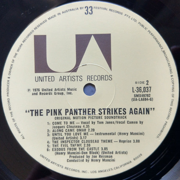 Henry Mancini : The Pink Panther Strikes Again (LP, Album)
