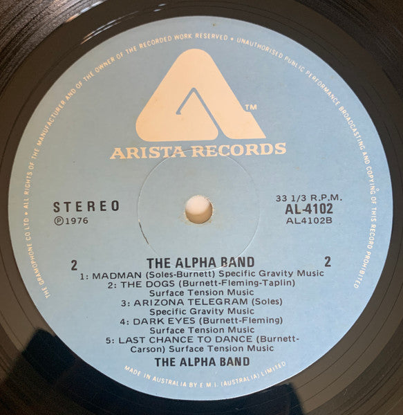 The Alpha Band : The Alpha Band (LP, Album)