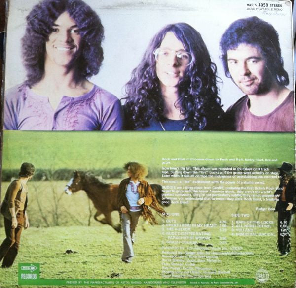 Budgie : Budgie (LP, Album)
