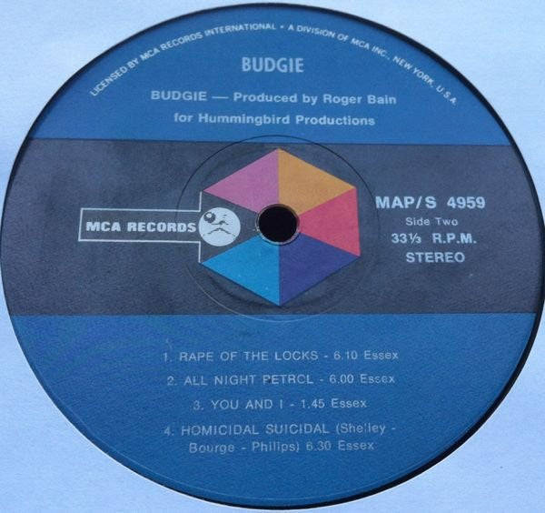 Budgie : Budgie (LP, Album)