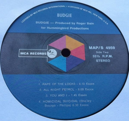 Budgie : Budgie (LP, Album)