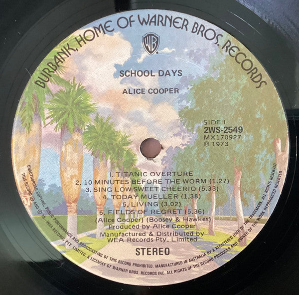 Alice Cooper : School Days - The Early Recordings (2xLP, Comp, Gat)