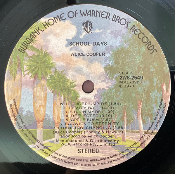 Alice Cooper : School Days - The Early Recordings (2xLP, Comp, Gat)