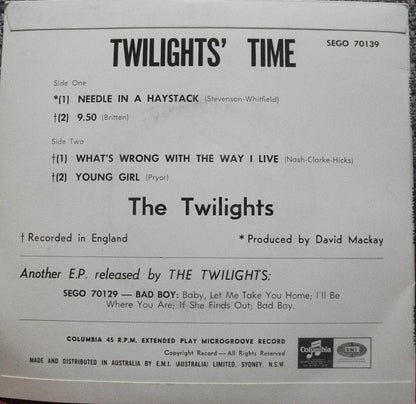 The Twilights (3) : Twilights' Time (7", EP)