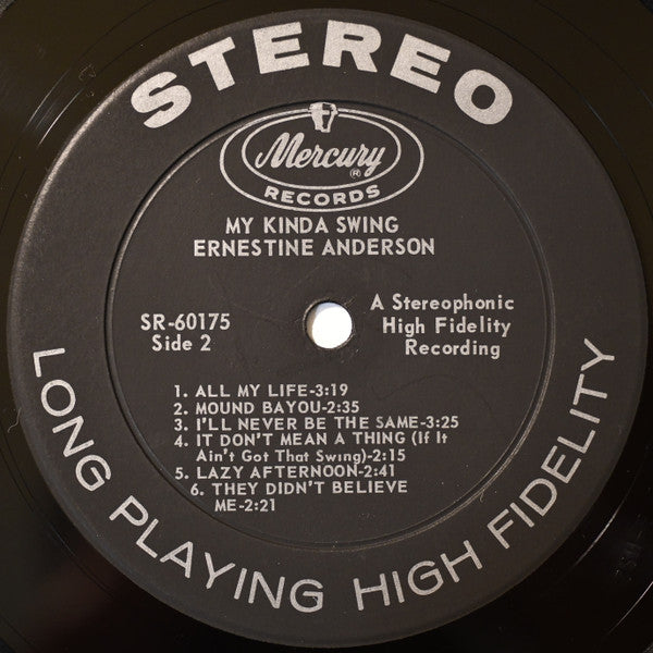 Ernestine Anderson : My Kinda Swing (LP, Album)