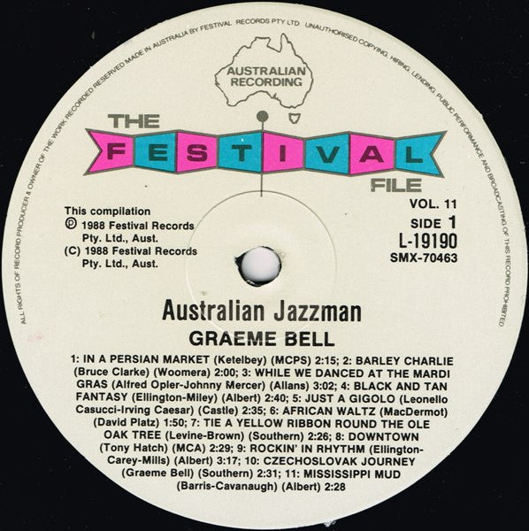 Graeme Bell : Australian Jazzman (LP, Comp)