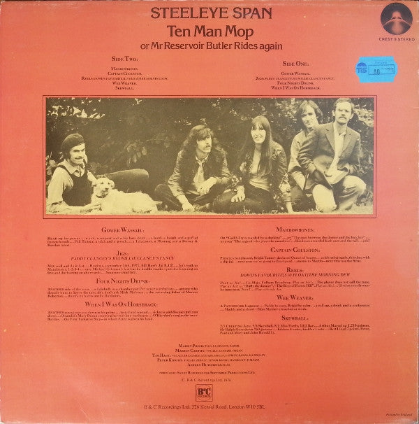 Steeleye Span : Ten Man Mop Or Mr. Reservoir Butler Rides Again (LP, Album, RE)