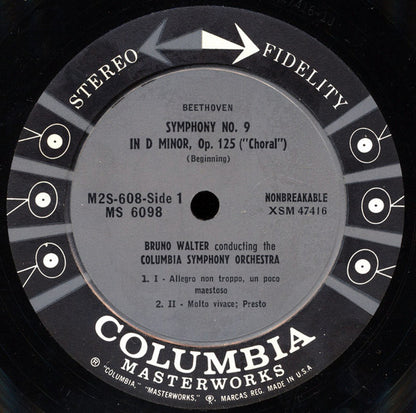 Bruno Walter, Ludwig van Beethoven : Symphony No. 9 In D Minor ("Choral") · Symphony No. 8 In F Major (2xLP, Album, Gat)