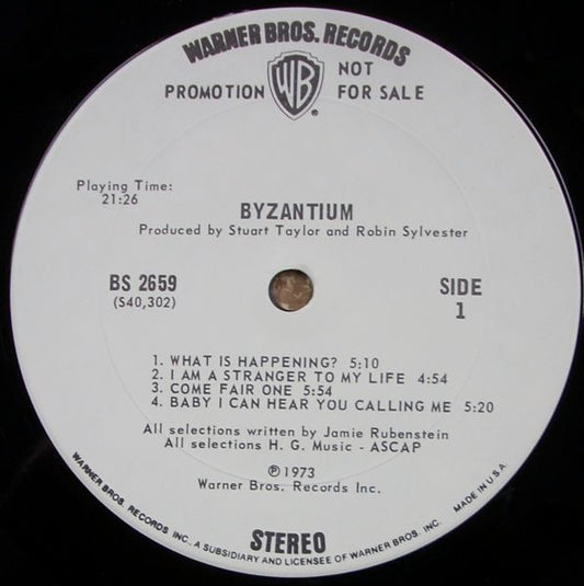Byzantium (2) : Byzantium (LP, Album, Promo)