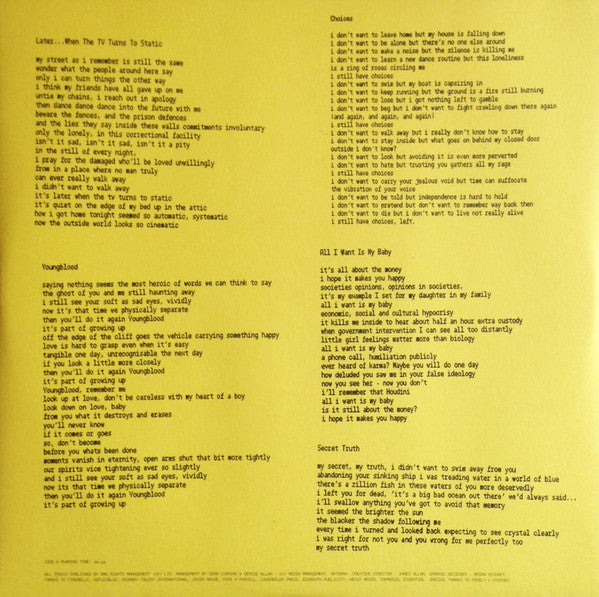 Glasvegas : Later...When The TV Turns To Static (LP, Album, 180)
