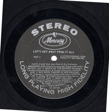 Patti Page : Let's Get Away From It All (LP, Album)