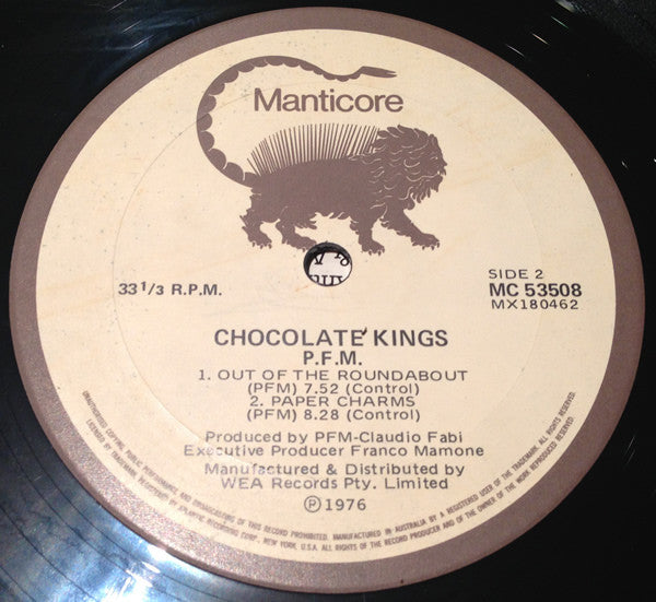 P.F.M.* : Chocolate Kings (LP, Album)