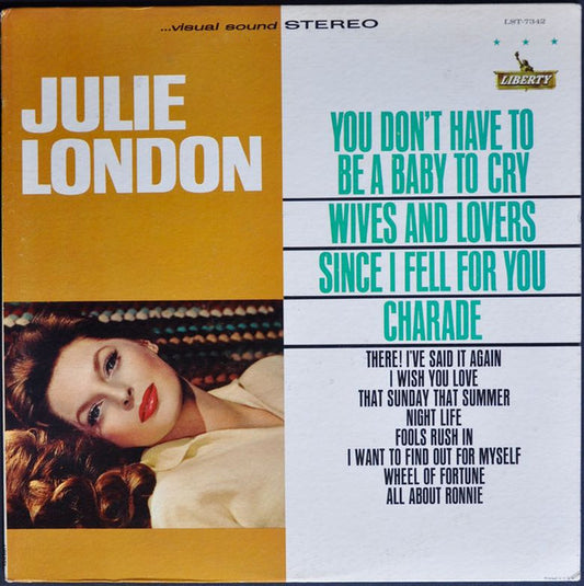 Julie London : You Don't Have To Be A Baby To Cry (LP, Album, Promo)