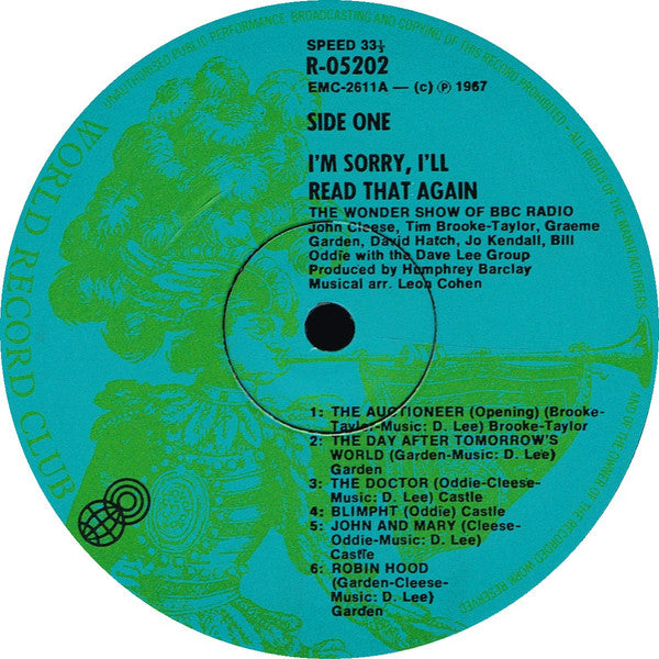 I'm Sorry, I'll Read That Again* : I'm Sorry, I'll Read That Again (LP, Comp, Mono, Club)