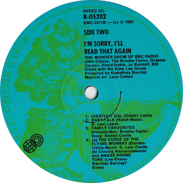 I'm Sorry, I'll Read That Again* : I'm Sorry, I'll Read That Again (LP, Comp, Mono, Club)
