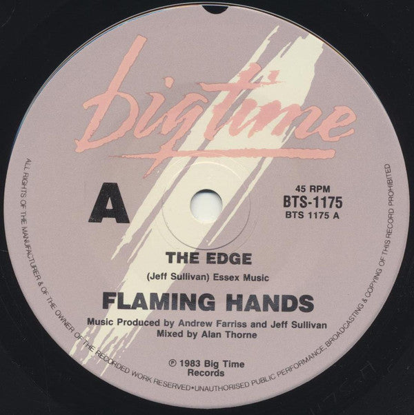 Flaming Hands : The Edge (7", Single)