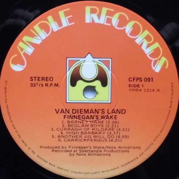 Finnegan's Wake (4) : Van Dieman's Land (LP, Album)