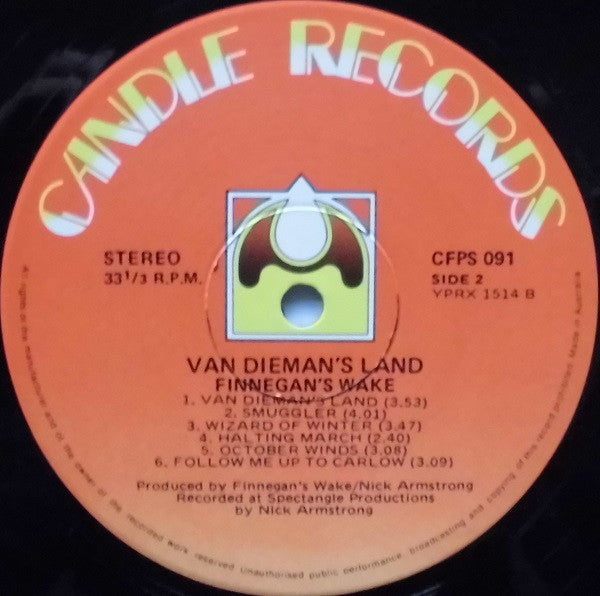 Finnegan's Wake (4) : Van Dieman's Land (LP, Album)