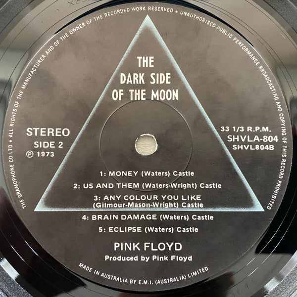 Pink Floyd : The Dark Side Of The Moon (LP, Album, Gat)