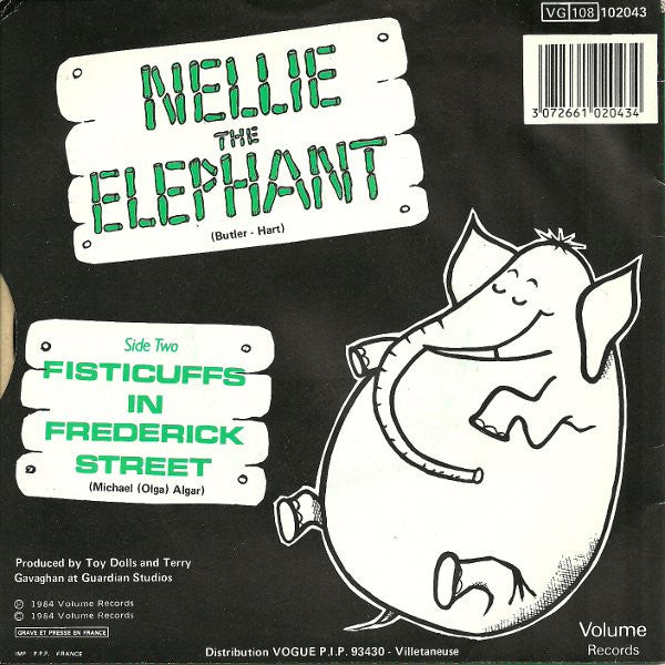 Toy Dolls : Nellie The Elephant (7", Gre)