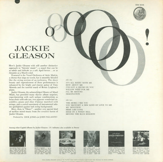 Jackie Gleason With Artie Malvin & Chorus : "Oooo!" (LP, Album, RE)
