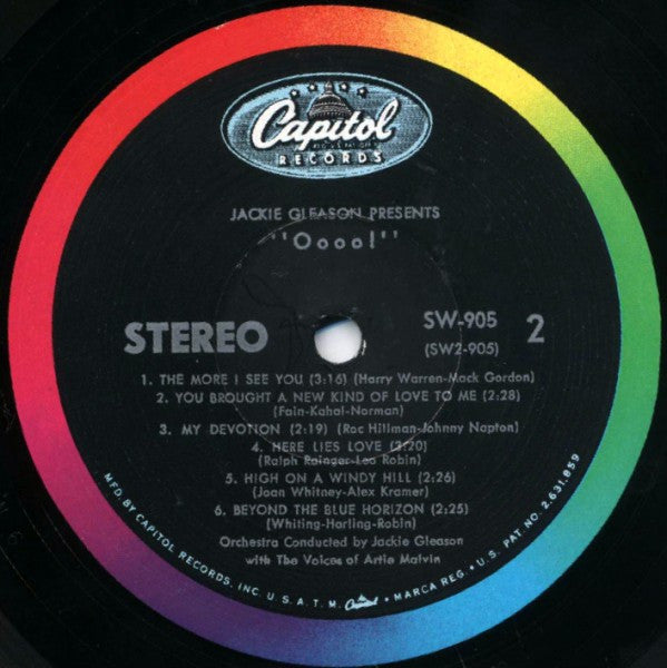 Jackie Gleason With Artie Malvin & Chorus : "Oooo!" (LP, Album, RE)
