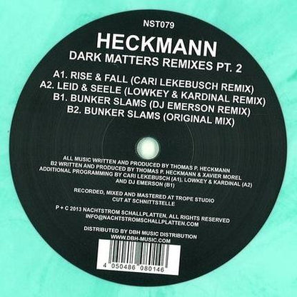 Thomas P. Heckmann : Dark Matters Remixes Pt. 2 (12", Whi)