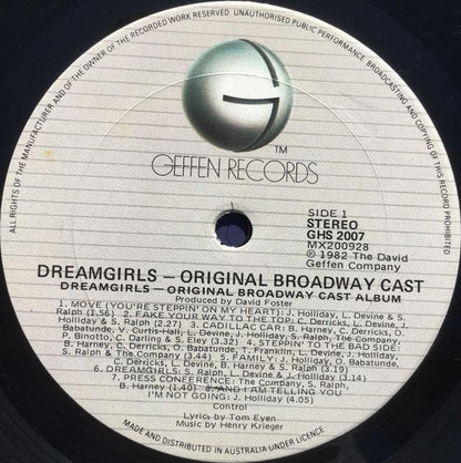 Original Broadway Cast* : Dreamgirls Original Broadway Cast Album (LP, Album, Gat)