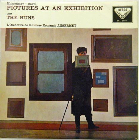 Modest Mussorgsky - Maurice Ravel / Franz Liszt, L'Orchestre De La Suisse Romande, Ernest Ansermet : Pictures At An Exhibition / The Huns (LP, ED1)