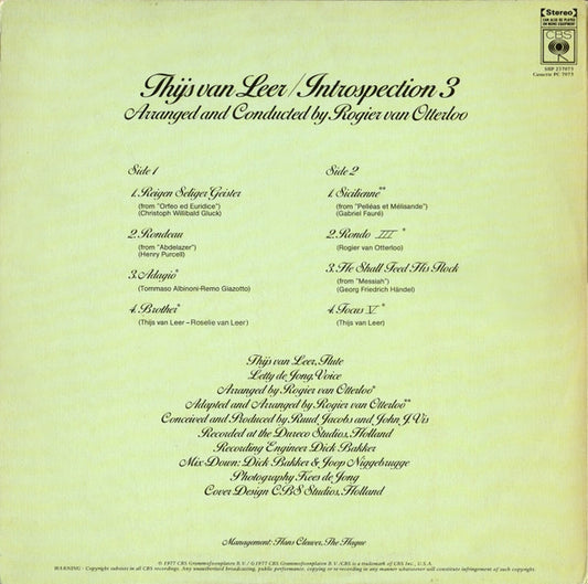 Thijs van Leer : Introspection 3 (LP, Album)