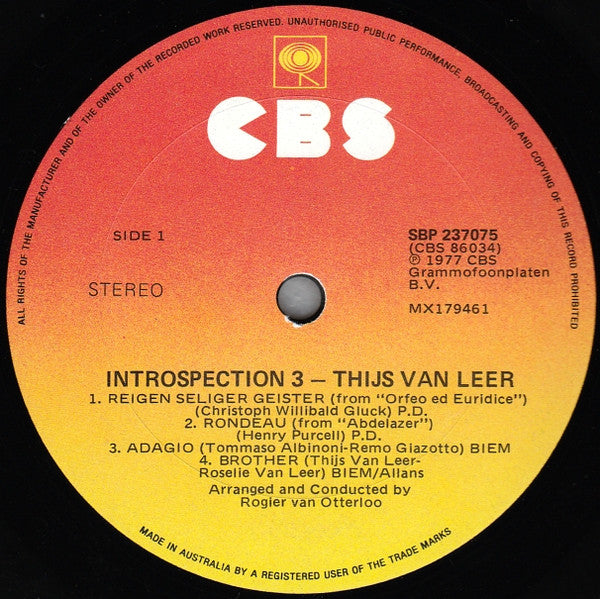 Thijs van Leer : Introspection 3 (LP, Album)