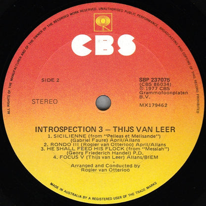 Thijs van Leer : Introspection 3 (LP, Album)