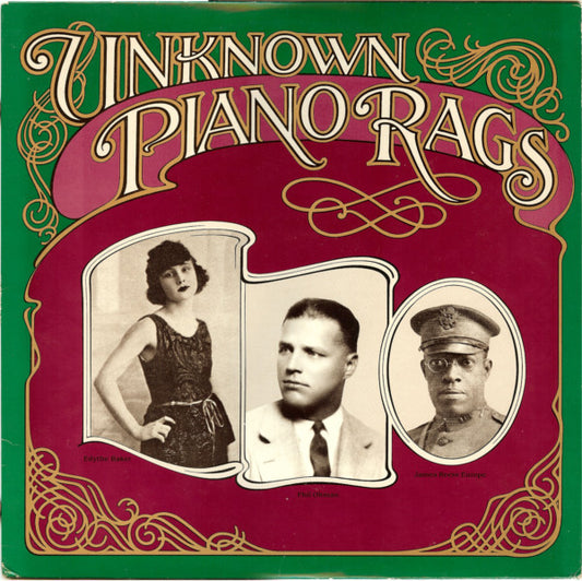 Unknown Artist : Unknown Piano Rags (LP, Comp)