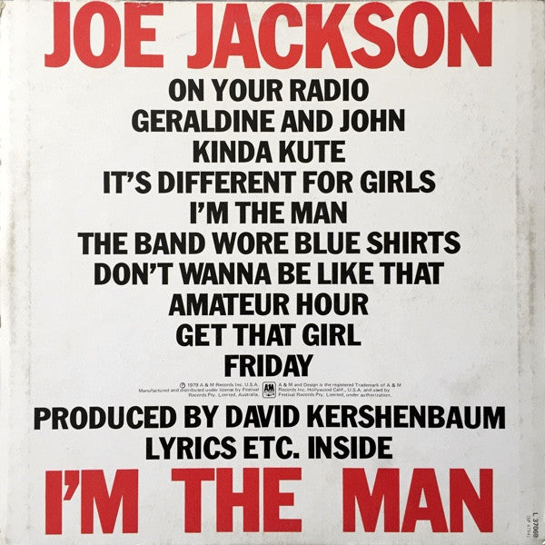 Joe Jackson : I'm The Man (LP, Album)