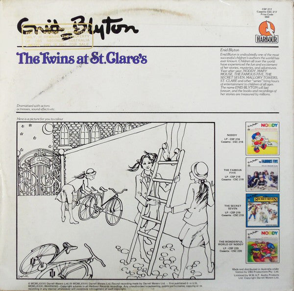 Enid Blyton : The Twins At St. Clare's (LP, Promo)