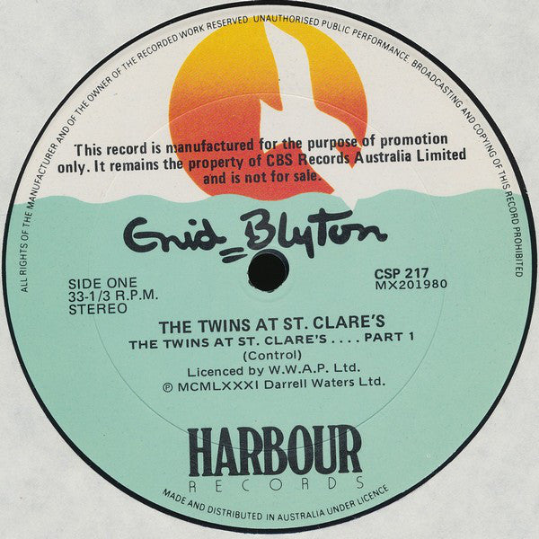 Enid Blyton : The Twins At St. Clare's (LP, Promo)