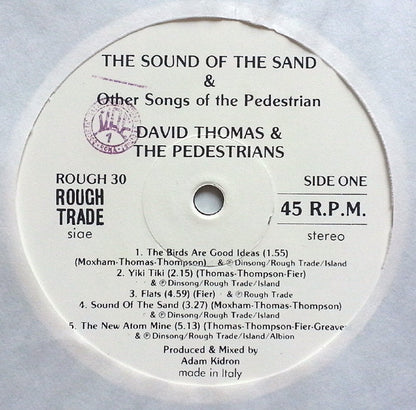 David Thomas And The Pedestrians : The Sound Of The Sand And Other Songs Of The Pedestrian (LP, Album)