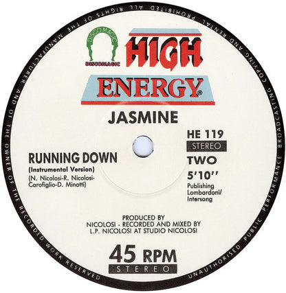 Jasmine (2) : Running Down (12")