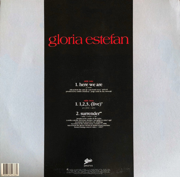 Gloria Estefan : Here We Are (12", Maxi)