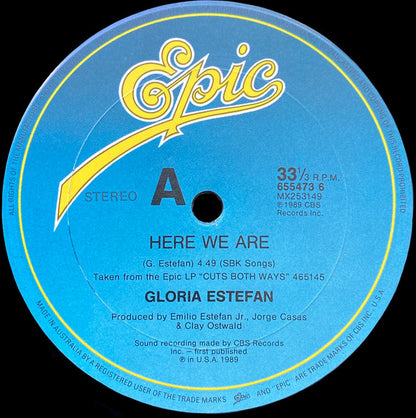 Gloria Estefan : Here We Are (12", Maxi)