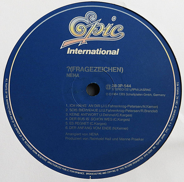 Nena : ? (Fragezeichen) (LP, Album)