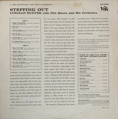 Lurlean Hunter : Stepping Out (LP, Album, Mono)