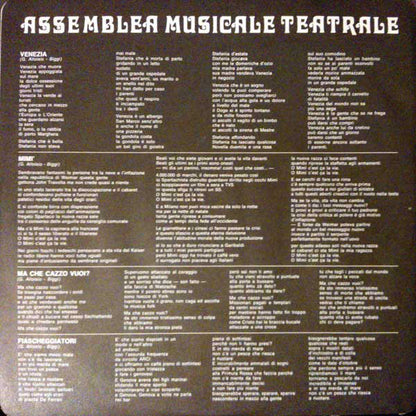 Assemblea Musicale Teatrale : Il Sogno Di Alice (LP, Album)