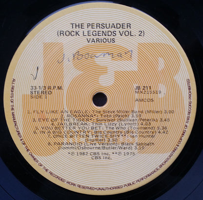 Various : Rock Legends Volume Two : The Persuader (LP, Comp)