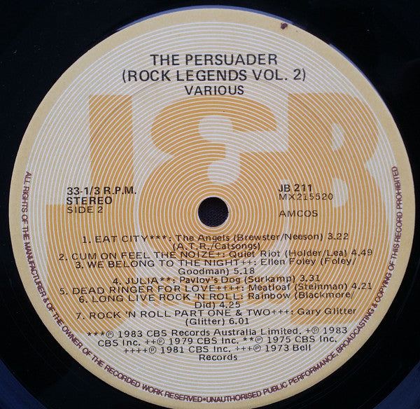 Various : Rock Legends Volume Two : The Persuader (LP, Comp)