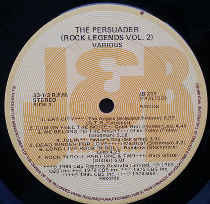 Various : Rock Legends Volume Two : The Persuader (LP, Comp)