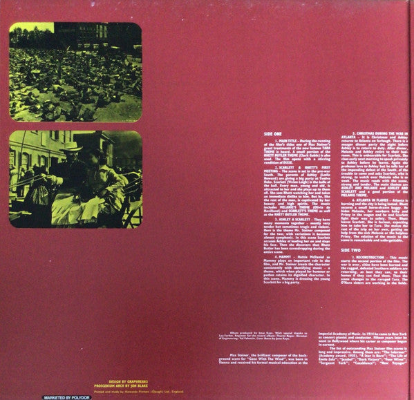 Max Steiner : Gone With The Wind (Original Soundtrack) (LP, Album, RE, Gat)