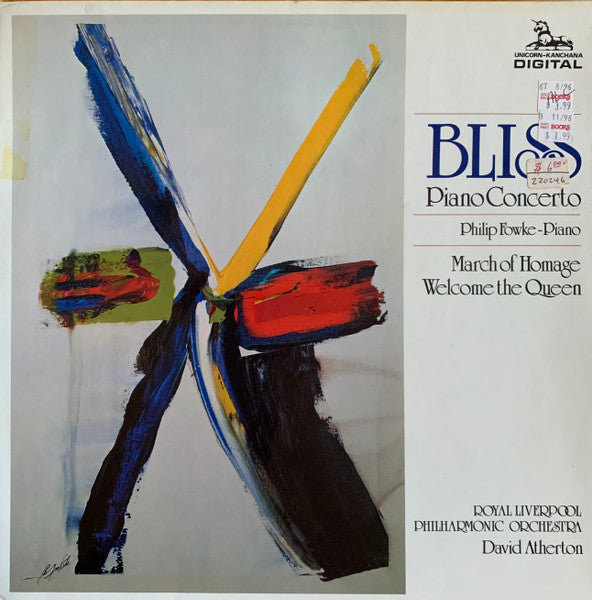 Bliss*, Philip Fowke, Royal Liverpool Philharmonic Orchestra, David Atherton (2) : Piano Concerto / March Of Homage / Welcome The Queen (LP)