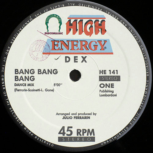 Dex (4) : Bang Bang Bang (12")
