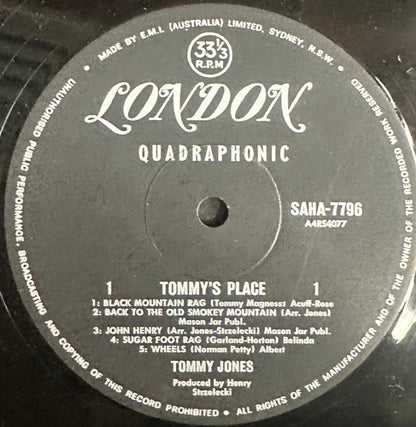 Tommy Jones : Tommy's Place (LP, Quad)